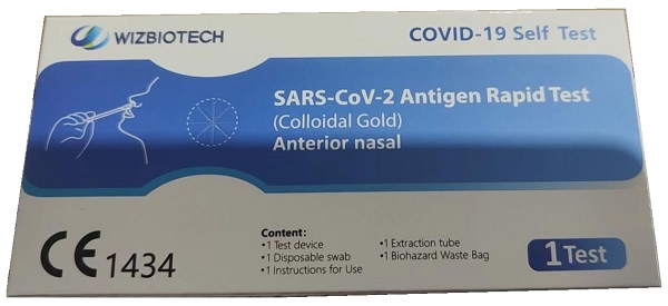 TEST ANTIGENICO RAPIDO COVID-19 WIZBIOTECH AUTODIAGNOSTICO RILEVAZIONE QUALITATIVA ANTIGENE SARS-COV-2 IN TAMPONI NASALI - Farmacia Nuova Dr.ssa Gabriella Catellani
