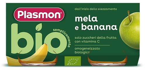 PLASMON OMOGENEIZZATO BIO BANANA MELA 2 VASETTI X 80 G - Farmacia Nuova Dr.ssa Gabriella Catellani