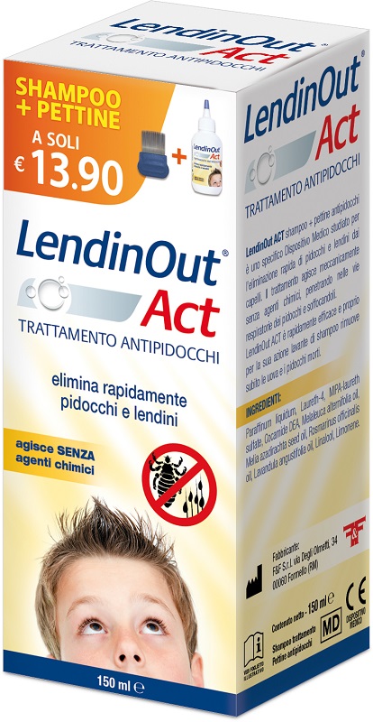 LENDINOUT ACT ANTIPIDOCCHI 150 ML - Farmacia Nuova Dr.ssa Gabriella Catellani