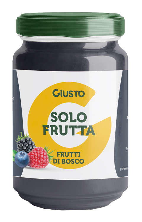 GIUSTO SOLO FRUTTA CONFETTURA FRUTTI DI BOSCO 220 G - Farmacia Nuova Dr.ssa Gabriella Catellani