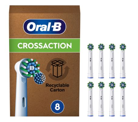 ORALB POWER REFILL EB50R CROSSACTION 8 PEZZI - Farmacia Nuova Dr.ssa Gabriella Catellani