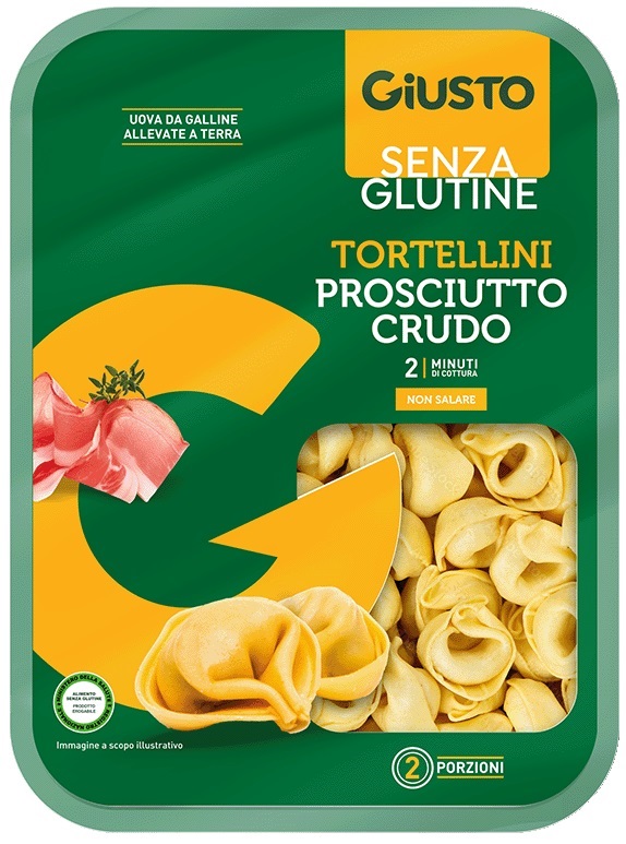 GIUSTO SENZA GLUTINE TORTELLINI PROSCIUTTO CRUDO 250 G - Farmacia Nuova Dr.ssa Gabriella Catellani