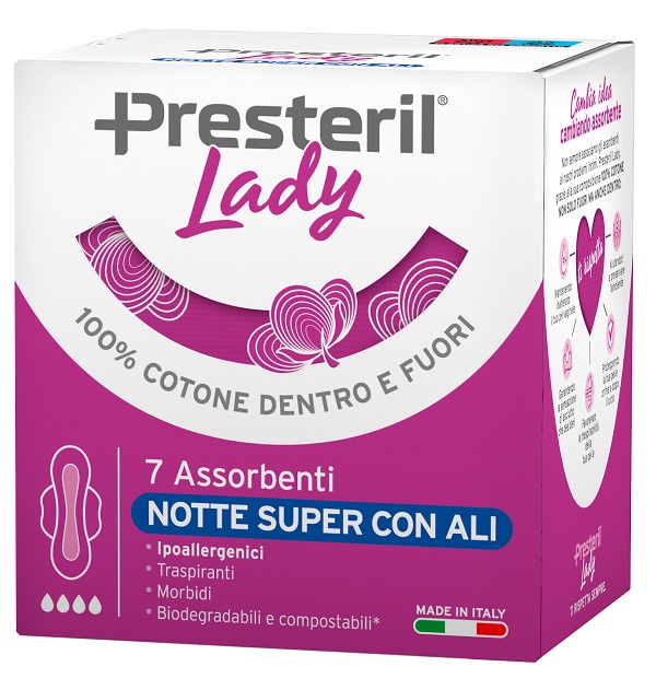 LADY PRESTERIL ASSORBENTI NOTTE SUPER ALI 7 PEZZI - Farmacia Nuova Dr.ssa Gabriella Catellani