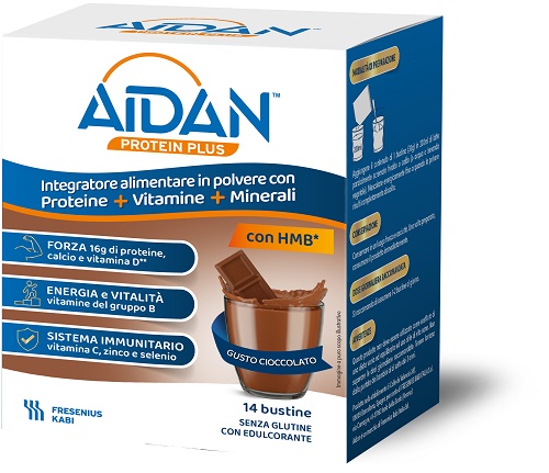 AIDAN PROTEIN PLUS CIOCCOLATO 14 BUSTINE - Farmacia Nuova Dr.ssa Gabriella Catellani