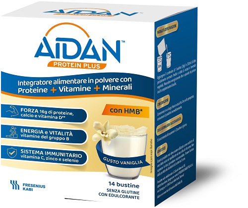 AIDAN PROTEIN PLUS VANIGLIA 14 BUSTINE - Farmacia Nuova Dr.ssa Gabriella Catellani