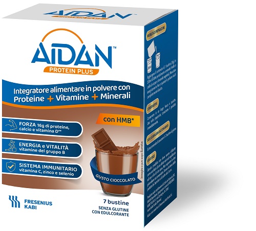 AIDAN PROTEIN PLUS CIOCCOLATO 7 BUSTINE - Farmacia Nuova Dr.ssa Gabriella Catellani