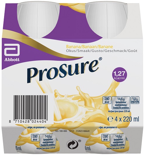 PROSURE BANANA 4 BOTTIGLIE DA 220 ML - Farmacia Nuova Dr.ssa Gabriella Catellani