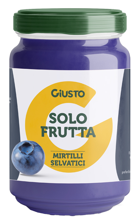 GIUSTO SOLO FRUTTA CONFETTURA MIRTILLI SELVATICI 220 G - Farmacia Nuova Dr.ssa Gabriella Catellani