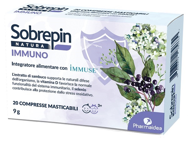 SOBREPIN NATURA IMMUNO 20 COMPRESSE MASTICABILI - Farmacia Nuova Dr.ssa Gabriella Catellani