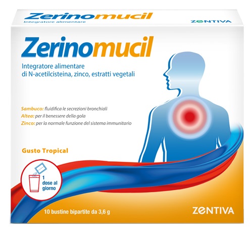 ZERINOMUCIL 10 BUSTINE 3,6 G - Farmacia Nuova Dr.ssa Gabriella Catellani