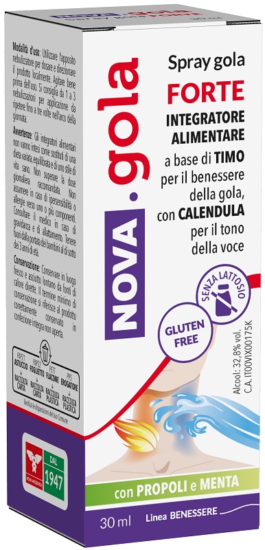 NOVA GOLA SPRAY FORTE 30 ML - Farmacia Nuova Dr.ssa Gabriella Catellani