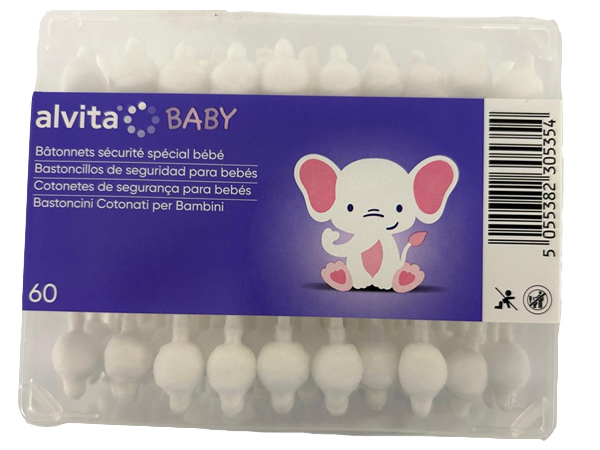 ALVITA BABY BASTONCINI COTONATI 60 PEZZI - Farmacia Nuova Dr.ssa Gabriella Catellani