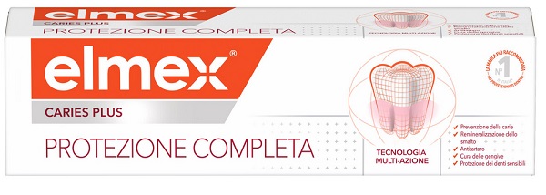 ELMEX DENTIFRICIO CARIES PLUS PROTEZIONE COMPLETA 75 ML - Farmacia Nuova Dr.ssa Gabriella Catellani
