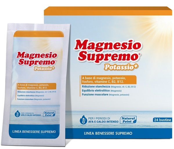 MAGNESIO SUPREMO POTASSIO+ 24 BUSTINE - Farmacia Nuova Dr.ssa Gabriella Catellani