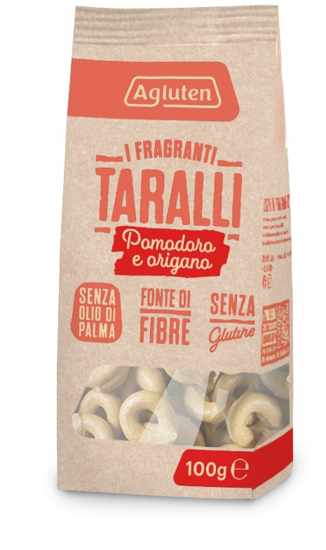 AGLUTEN TARALLI POMODORO E ORIGANO 100 G - Farmacia Nuova Dr.ssa Gabriella Catellani