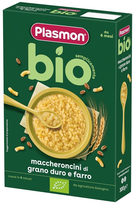 PLASMON PASTINA BIO MACCHERONCINI 300 G - Farmacia Nuova Dr.ssa Gabriella Catellani