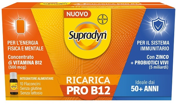 SUPRADYN RICARICA PRO B12 10 FLACONCINI - Farmacia Nuova Dr.ssa Gabriella Catellani