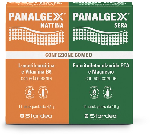 PANALGEXX MATTINA 14 STICKPACK + PANALGEXX SERA 14 STICKPACK CONFEZIONE COMBO - Farmacia Nuova Dr.ssa Gabriella Catellani