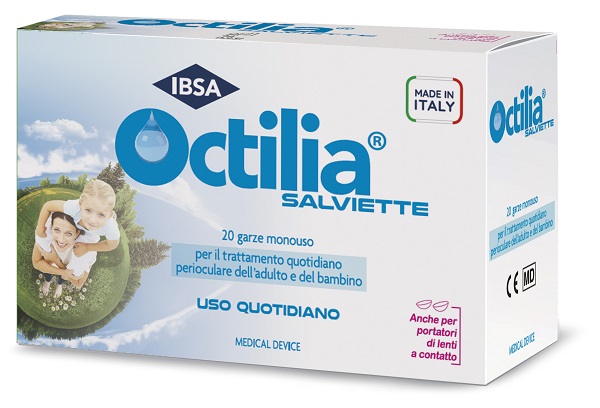 OCTILIA SALVIETTE PERIOCULARI 20 GARZE IN VISCOSA NON STERILI - Farmacia Nuova Dr.ssa Gabriella Catellani