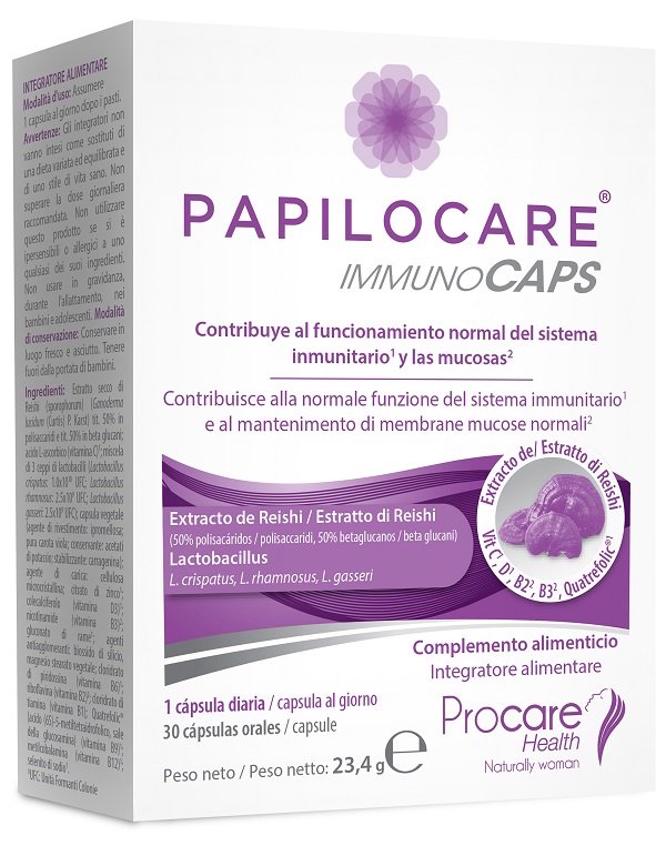 PAPILOCARE IMMUNOCAPS 30 CAPSULE - Farmacia Nuova Dr.ssa Gabriella Catellani