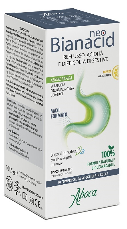 NEOBIANACID 70 COMPRESSE LIMONE - Farmacia Nuova Dr.ssa Gabriella Catellani