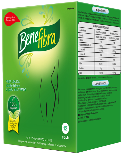 BENEFIBRA LIQUIDA 12 STICK DA 30 ML - Farmacia Nuova Dr.ssa Gabriella Catellani