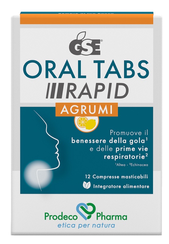 GSE ORAL TABS RAPID AGRUMI 12 COMPRESSE MASTICABILI - Farmacia Nuova Dr.ssa Gabriella Catellani