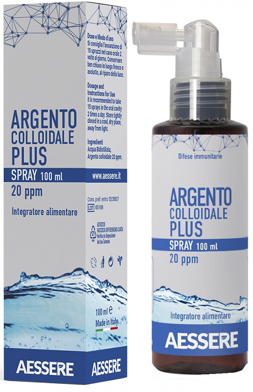 ARGENTO COLLOIDALE PLUS 20PPM SPRAY 100 ML - Farmacia Nuova Dr.ssa Gabriella Catellani
